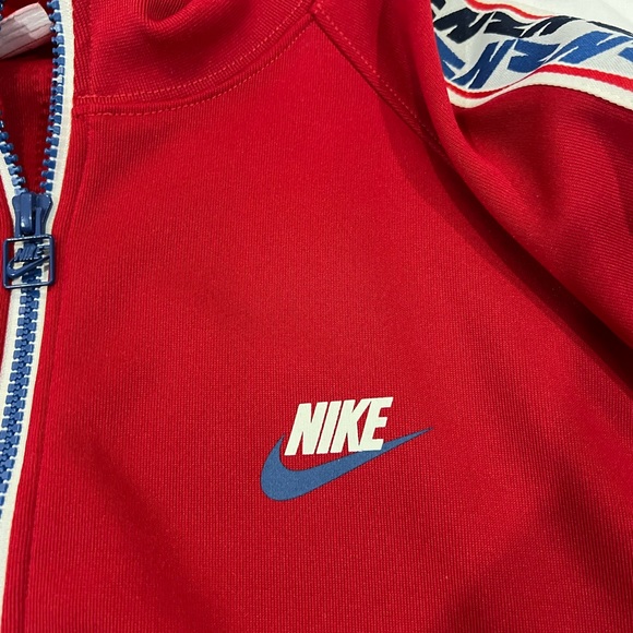 XL TALL Nike Sportwear Men's Gym Red Blue Sail Taped Track Jacket AJ2681-687 Big - Picture 8 of 12